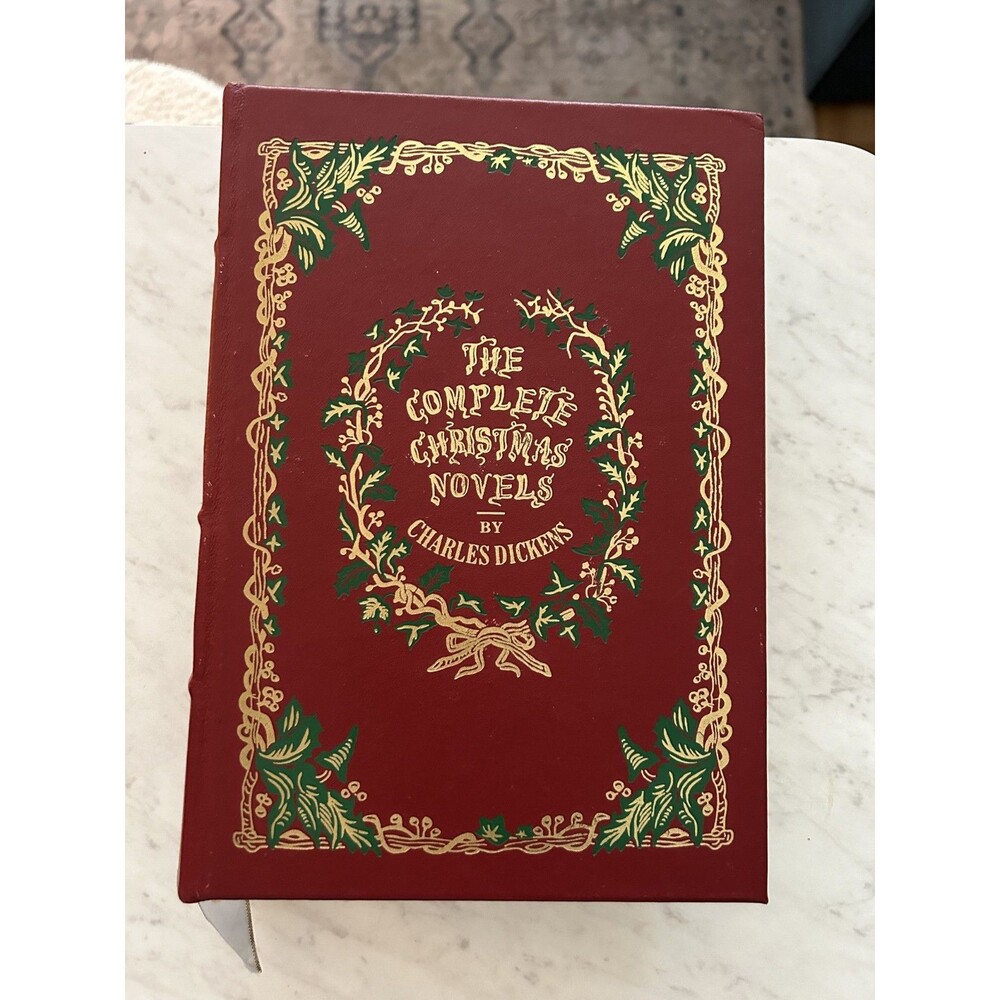 Complete Christmas Novels ~ CHARLES DICKENS ~ Easton Press ~ Leather Illustrated
